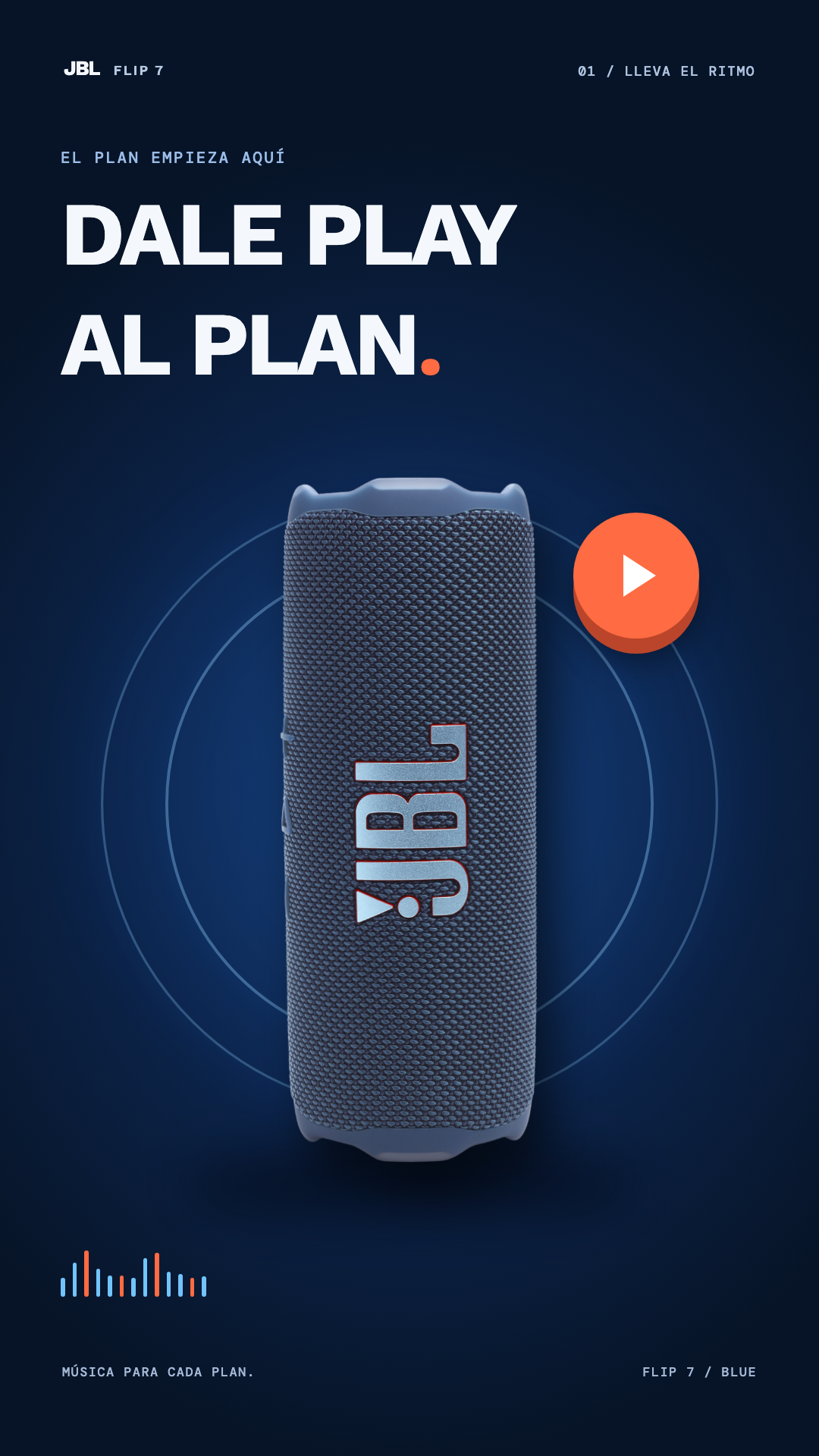 JBL Flip 7 animated creative preview
