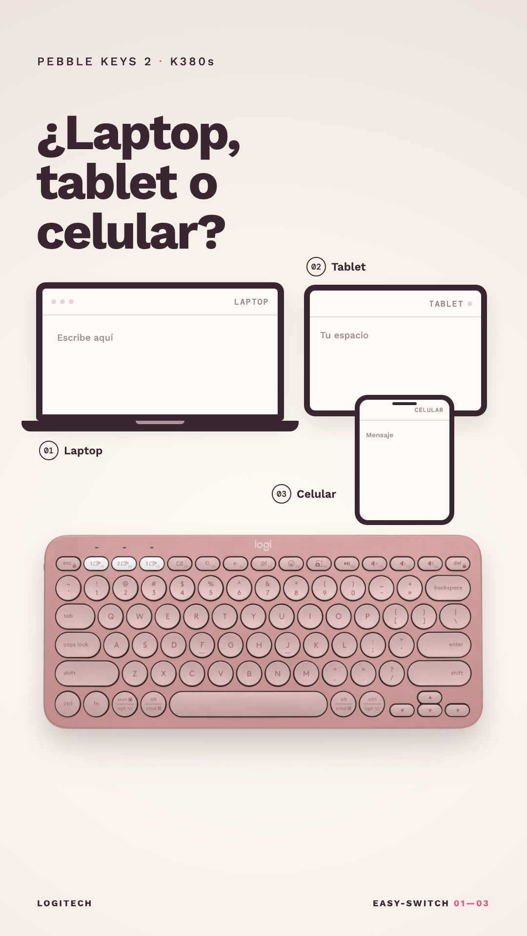 Logitech Pebble Keys 2 animated creative preview